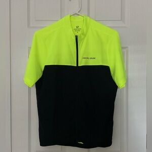 Pearl‎ Izumi Quest Cycling Jersey Mens Medium Hi Vis Full Zip Neon Green